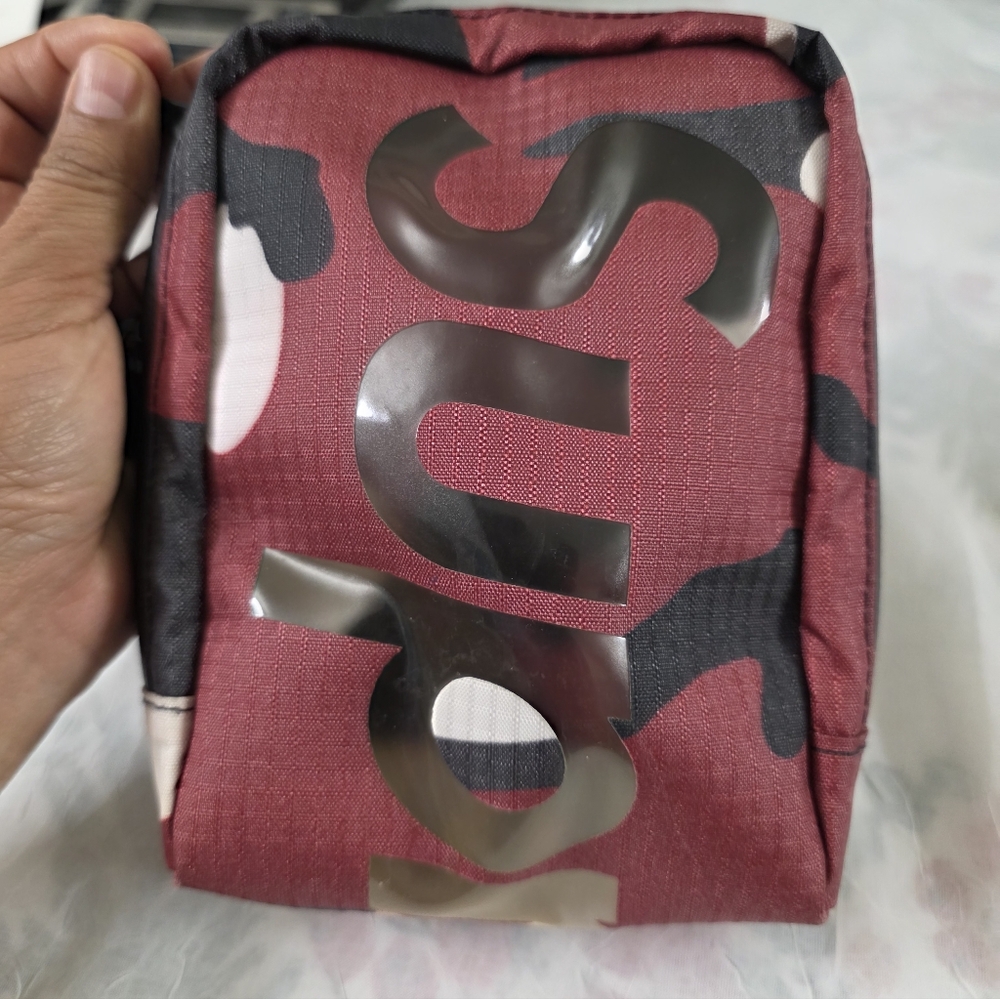 Supreme Neck Pouch Red Camo  Sling Shoulder Bag - Picture 8 of 11